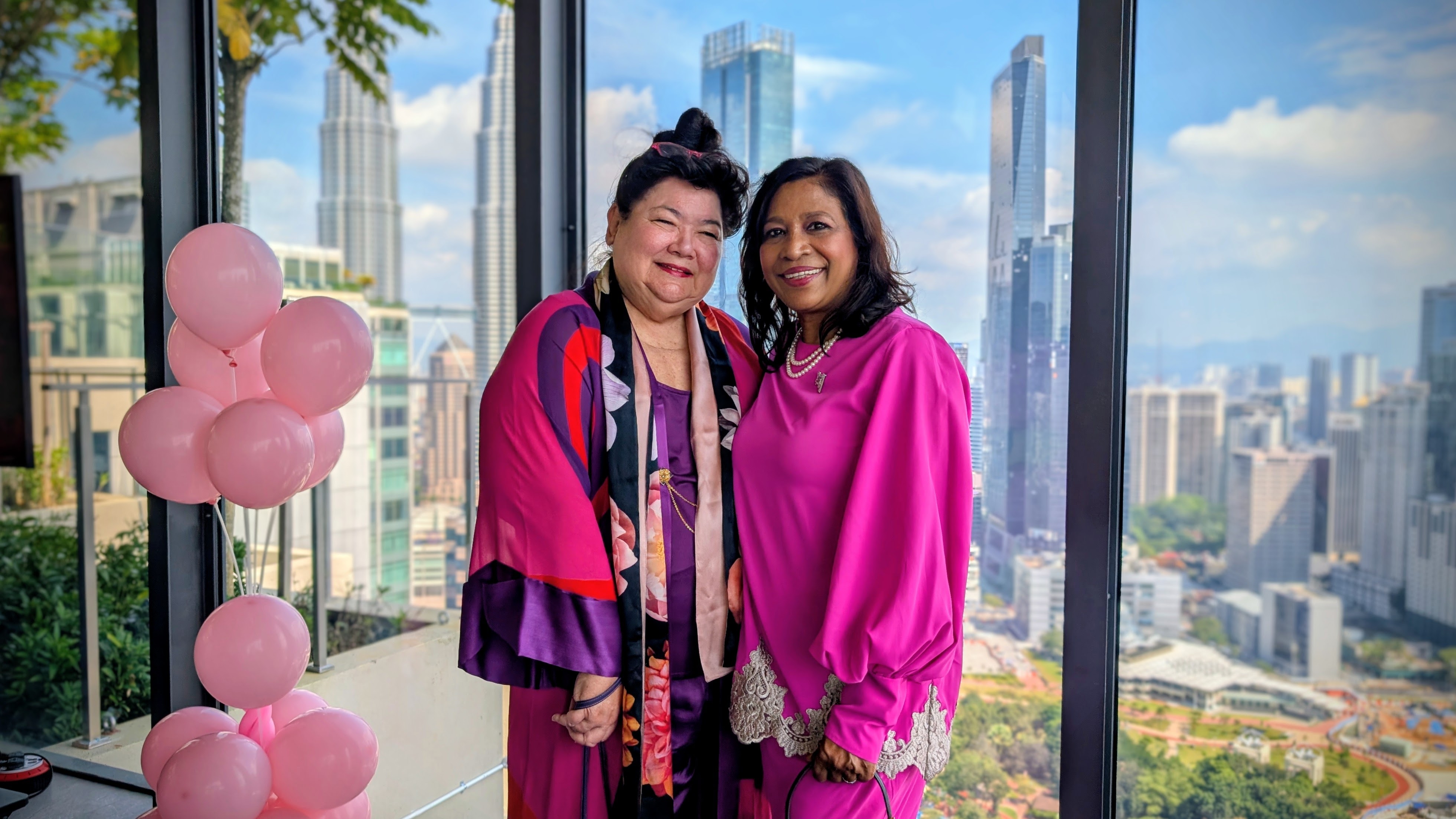 Breast cancer survivor Barbara Allen and Pink Unity President Mahani Kassim shared about their journey as breast cancer survivors