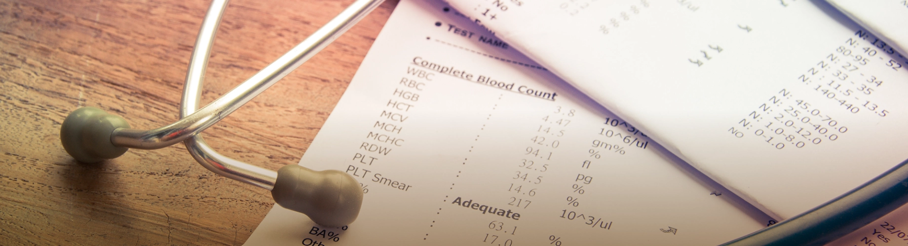 Medical report banner
